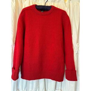 Vintage Rene De France Sweater, Good Shape, Medium, Beautiful red. Unisex.